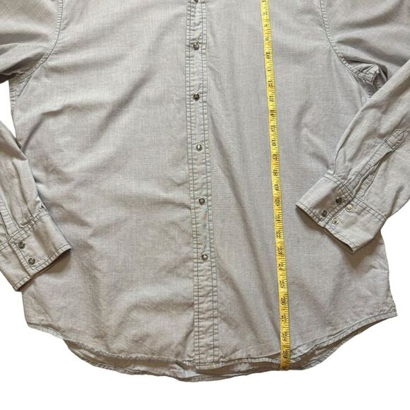 Levi's Men's Western Pearl Snap Chambray Long Sleeve Shirt Size Large - Picture 9 of 10